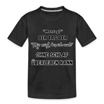 « Le jour d’après » - T-shirt bio Premium Enfant - noir - Devant