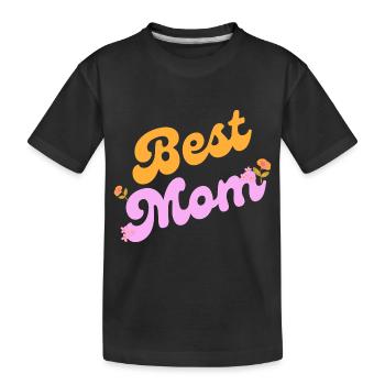Best Mom - Kinder Premium Bio T-Shirt - Schwarz - Vorne