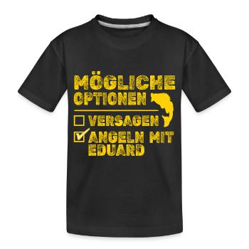 Eduard - Kinder Premium Bio T-Shirt - Schwarz - Vorne