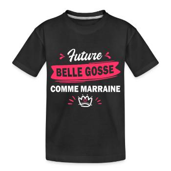future belle gosse / t-shirt bébé fille - T-shirt bio Premium Enfant - noir - Devant