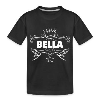 Bella als Baby - Kinder Premium Bio T-Shirt - Schwarz - Vorne