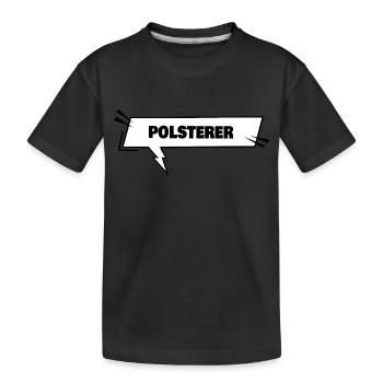 Éducation Tapissier - T-shirt bio Premium Enfant - noir - Devant