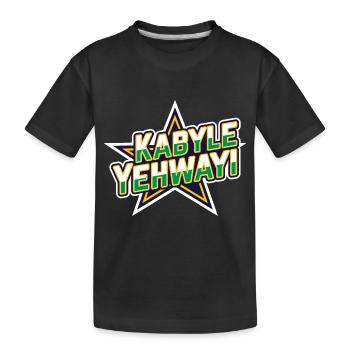 Kabyle Yehwayi (Kabyle Bien Fait, Je Le Veux) - T-shirt bio Premium Enfant - noir - Devant