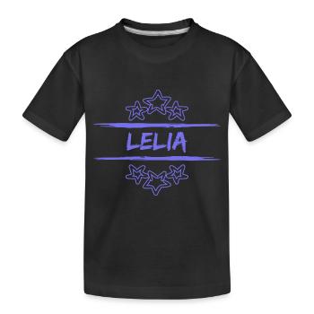 Geschenk für Lelia - Kinder Premium Bio T-Shirt - Schwarz - Vorne