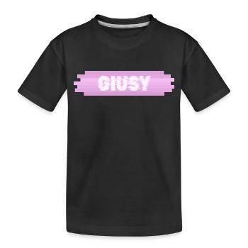Nom de la femme Giusy - T-shirt bio Premium Enfant - noir - Devant