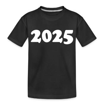 2025 - Kinder Premium Bio T-Shirt - Schwarz - Vorne