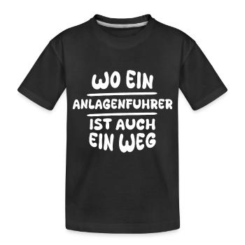 Exploitant d’usine - T-shirt bio Premium Enfant - noir - Devant
