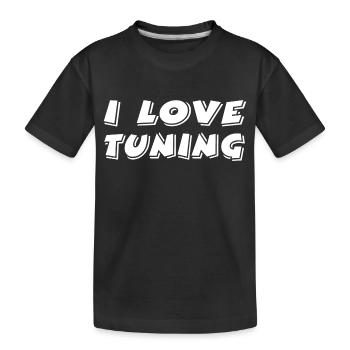 Tuning - Kinder Premium Bio T-Shirt - Schwarz - Vorne