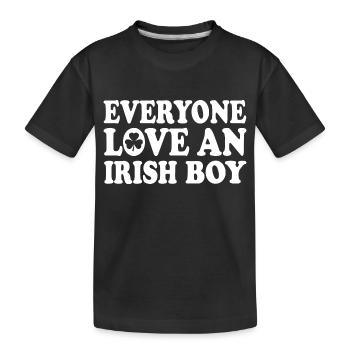 everyone loves an irish boy - T-shirt bio Premium Enfant - noir - Devant