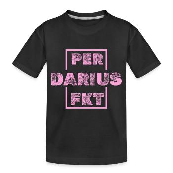 Darius Darius - Kinder Premium Bio T-Shirt - Schwarz - Vorne