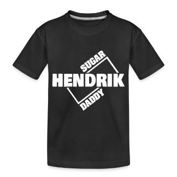 Hendrik als Sugardaddy - Kinder Premium Bio T-Shirt - Schwarz - Vorne