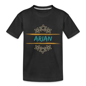 Arian als Arian - Kinder Premium Bio T-Shirt - Schwarz - Vorne
