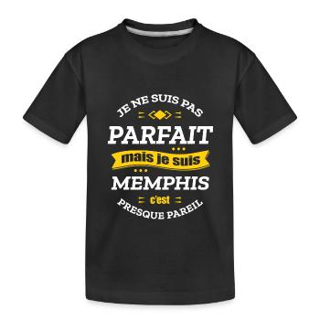 MEMPHIS PARFAIT - PRENOM MEMPHIS - T-shirt bio Premium Enfant - noir - Devant