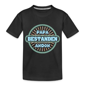 Vorname Andon - Kinder Premium Bio T-Shirt - Schwarz - Vorne