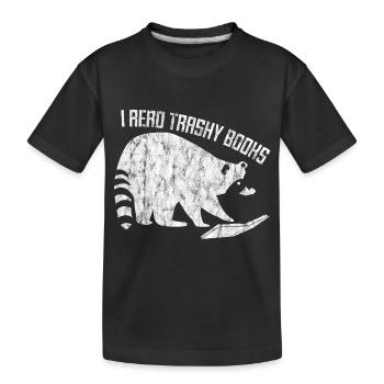 I Read Trashy Books 3 - Kinder Premium Bio T-Shirt - Schwarz - Vorne