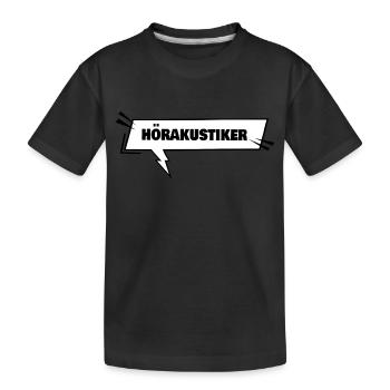 Éducation Audioprothésiste Acousticien - T-shirt bio Premium Enfant - noir - Devant