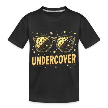 Discours d’infiltration - Costume drôle avec Sun Bril - T-shirt bio Premium Enfant - noir - Devant