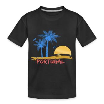 Portugal - T-shirt bio Premium Enfant - noir - Devant