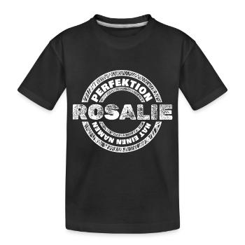 Rosalie Rosalie - Kids' Premium Organic T-Shirt - black - Front
