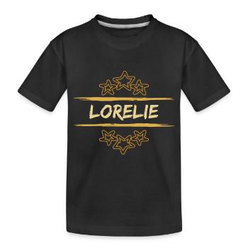 Geschenk für Lorelie - Kinder Premium Bio T-Shirt - Schwarz - Vorne