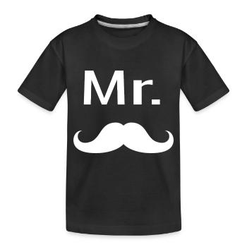 Mister Moustache Gentleman Hipster - T-shirt bio Premium Enfant - noir - Devant
