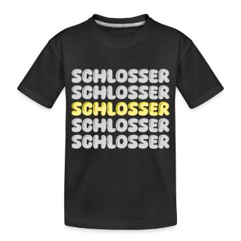 Cadeau pour serrurier - T-shirt bio Premium Enfant - noir - Devant