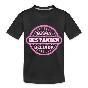 First name Belinda - Kids' Premium Organic T-Shirt - black - Front