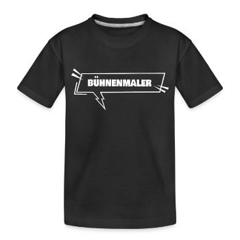 Cadeau pour peintre de scène - T-shirt bio Premium Enfant - noir - Devant