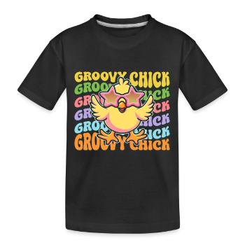 Ostern Osterhase Ostern Ostern Sonntag Osterei Frühling - Kinder Premium Bio T-Shirt - Schwarz - Vorne