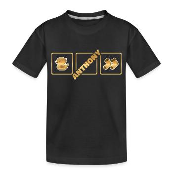 Birth Anthony - Kids' Premium Organic T-Shirt - black - Front