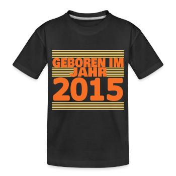 Jahre 2015 - Kinder Premium Bio T-Shirt - Schwarz - Vorne