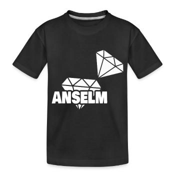 Anselm as Precious - Kids' Premium Organic T-Shirt - black - Front