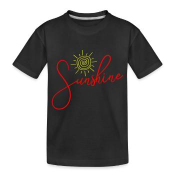 Icône du soleil du soleil - T-shirt bio Premium Enfant - noir - Devant