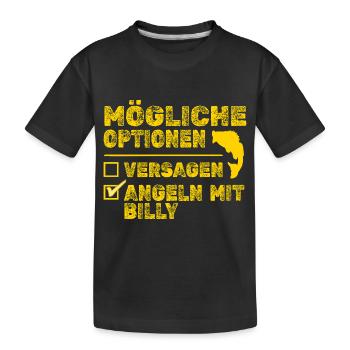 Billy Billy - Kinder Premium Bio T-Shirt - Schwarz - Vorne