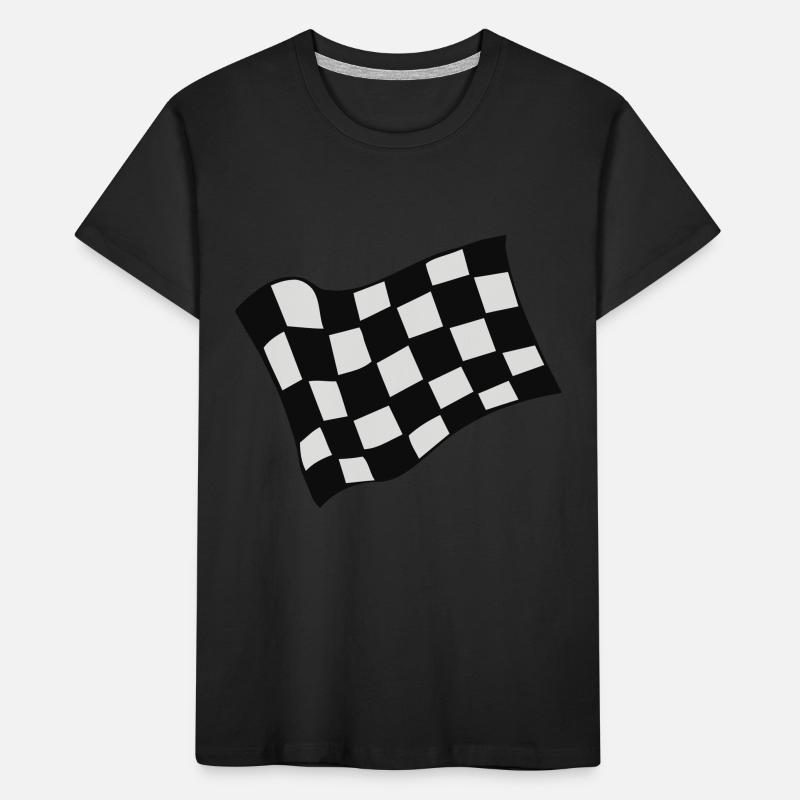Racing Drapeau à damiers T-shirt bio Premium Enfant