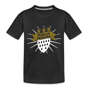 Kölsch Mädche - Kids' Premium Organic T-Shirt - black - Front