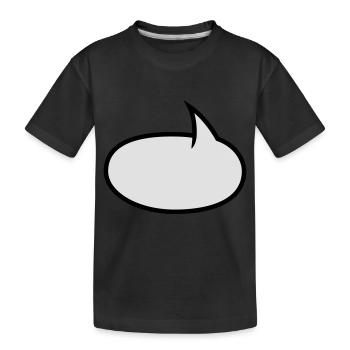 Bulle BD bicolore - T-shirt bio Premium Enfant - noir - Devant