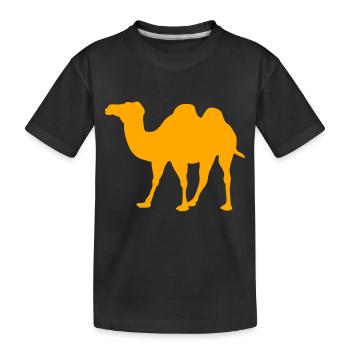 chameau - Kids' Premium Organic T-Shirt - black - Front