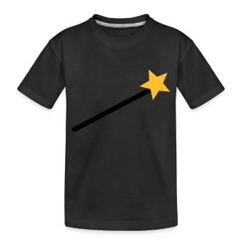 Zauberer - Kinder Premium Bio T-Shirt - Schwarz - Vorne
