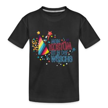 Mein Kostüm Wäsche - Kinder Premium Bio T-Shirt - Schwarz - Vorne