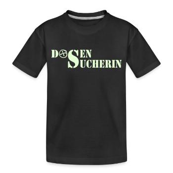 Dosensucherin - 2colors - 2011 - Kids' Premium Organic T-Shirt - black - Front