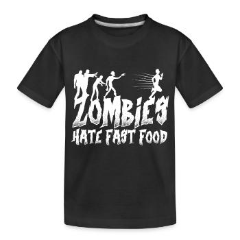 Zombies Zombie lusitg Fast food - T-shirt bio Premium Enfant - noir - Devant