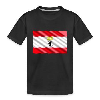 berlin - Kinder Premium Bio T-Shirt - Schwarz - Vorne