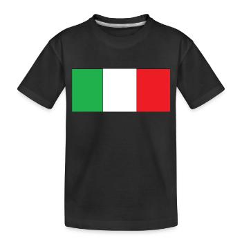 Italia - Kids' Premium Organic T-Shirt - black - Front