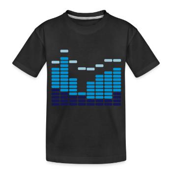Equalizer blue - Kinder Premium Bio T-Shirt - Schwarz - Vorne