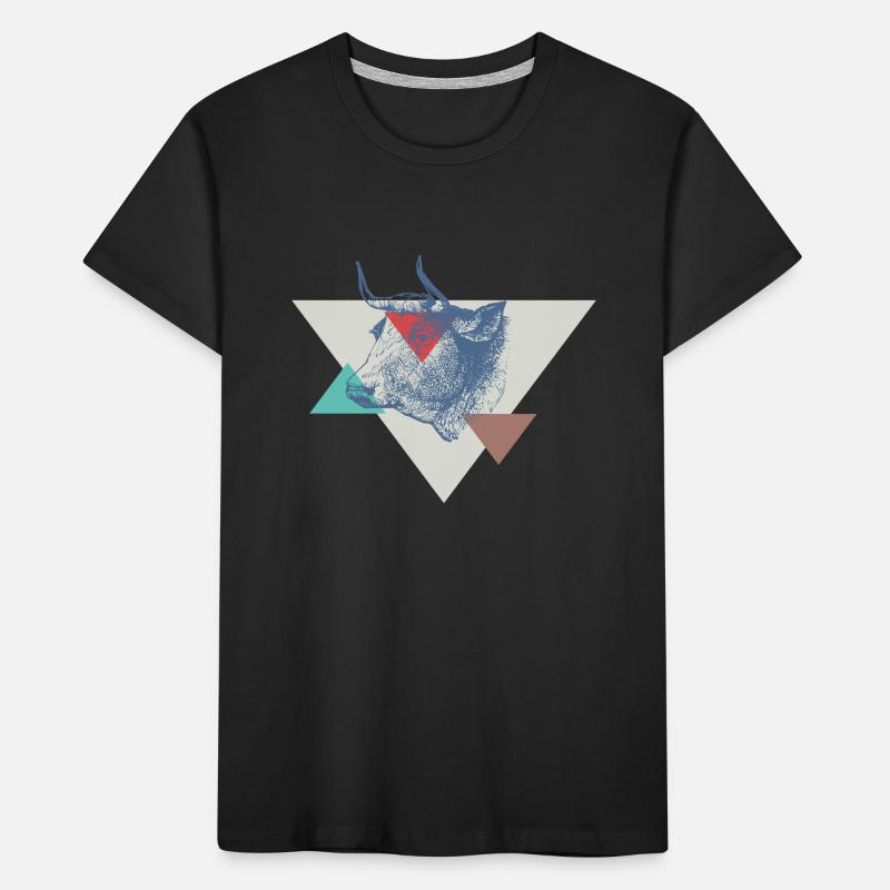 Conception de triangle de vache T-shirt bio Premium Enfant