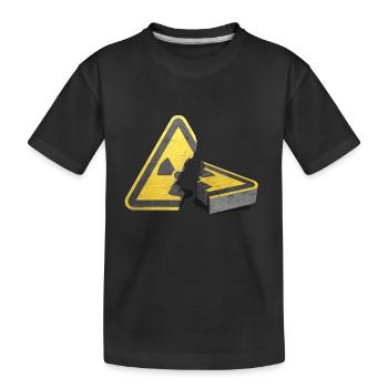 Atomausstieg! Atomkraft nein danke! - Kinder Premium Bio T-Shirt - Schwarz - Vorne