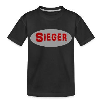 Sieger - Kinder Premium Bio T-Shirt - Schwarz - Vorne