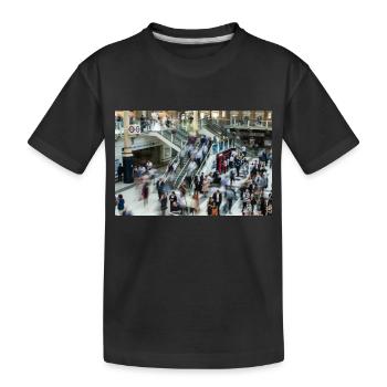 London Central Station - Kids' Premium Organic T-Shirt - black - Front