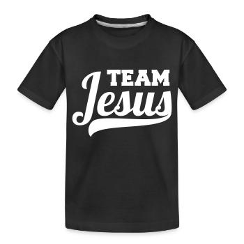 Équipe Jésus cadeau drôle pour les chrétiens - T-shirt bio Premium Enfant - noir - Devant